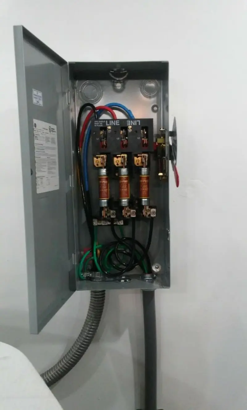 Three-phase disconnect switch installed for Electrical Wiring & Rewiring in Coeymans