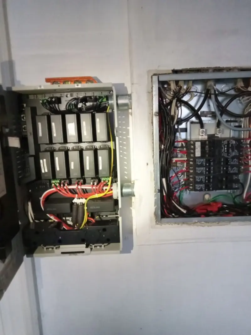 Electrical panel upgrade completed for Security Camera Wiring in Coeymans
